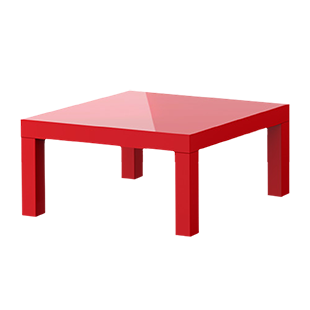 a red table